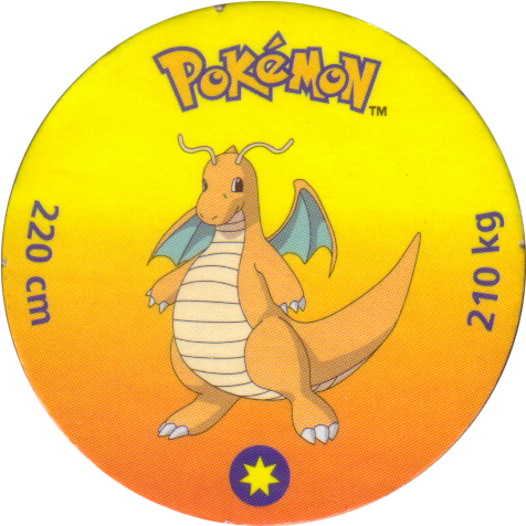Pokémon 149-dragonite - - Tazos De Pokemon Vaporeon (500x500), Png Download
