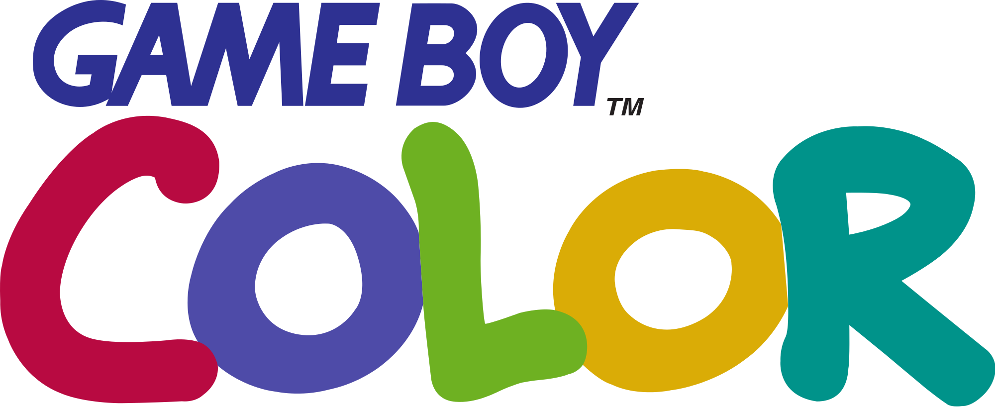 Game Boy Color Logo - Nintendo Game Boy Color Logo (2000x818), Png Download