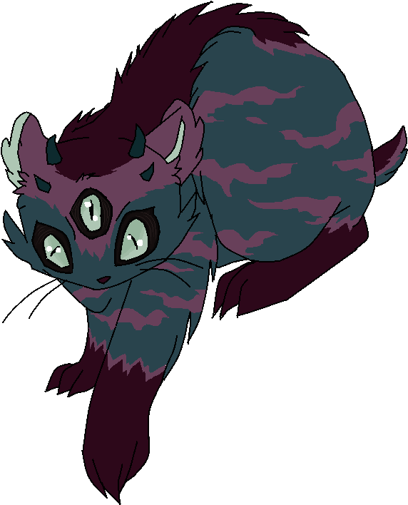 Demon Cat For Rosiarts By Kittenax On Deviantart Png - Anime Demon Cat (764x729), Png Download
