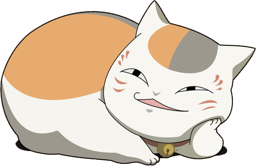 Anime Cat , - Natsume Yuujinchou Nyanko Sensei (500x326), Png Download