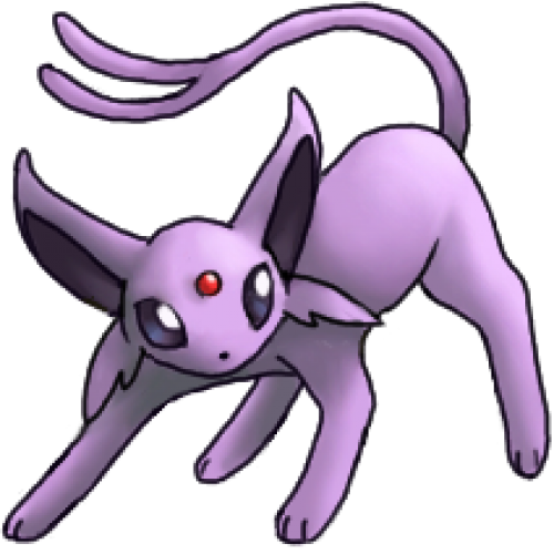 Anime Cat Photo Espeon3-500x500 - Pokemon Espeon (500x500), Png Download