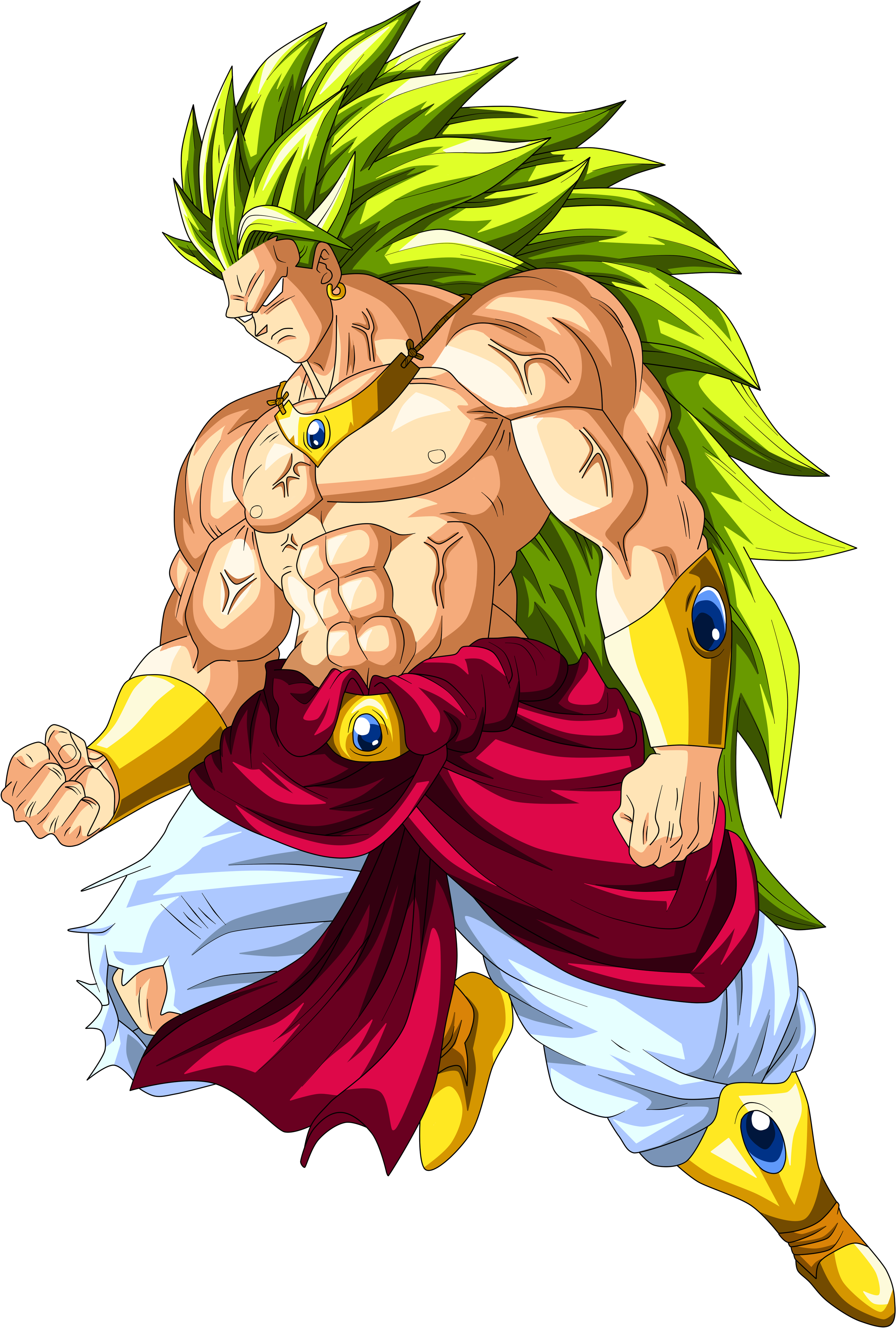 Dragon Ball Broly Png Picture - Broly Super Sayen 3 (2709x4000), Png Download