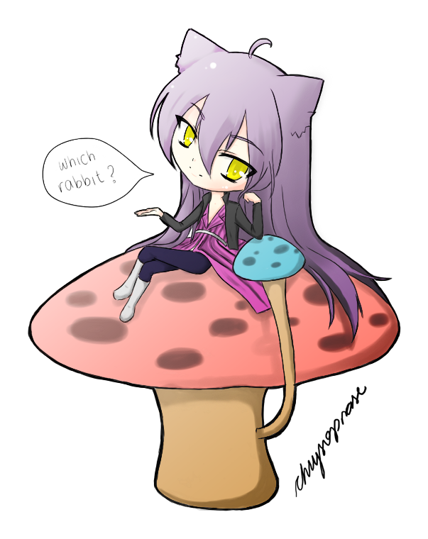 Drawn Cheshire Cat Anime - Alice In Wonderland Anime Alice And Cheshire Cat (900x900), Png Download