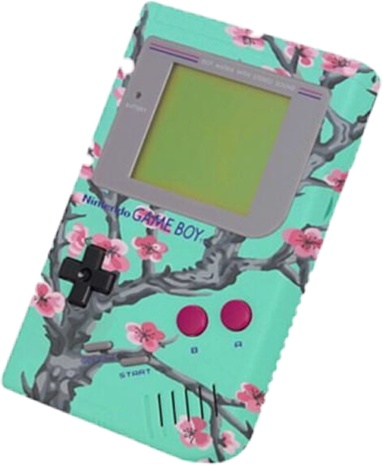 Report Abuse - Vaporwave Aesthetic Game Boy (557x679), Png Download