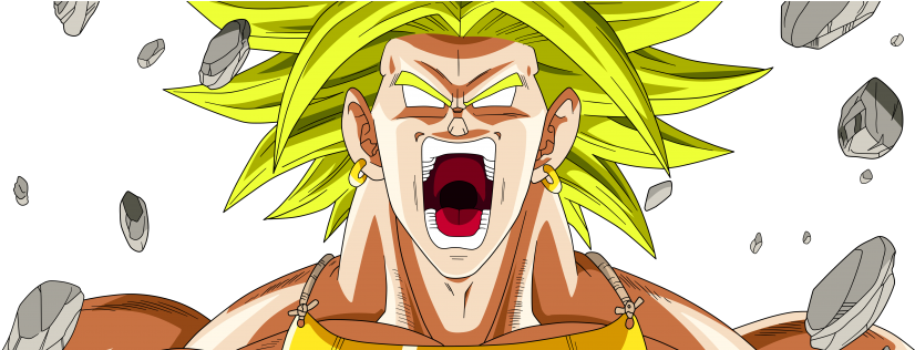 Dragon Ball Z - Dragon Ball Broly (851x315), Png Download