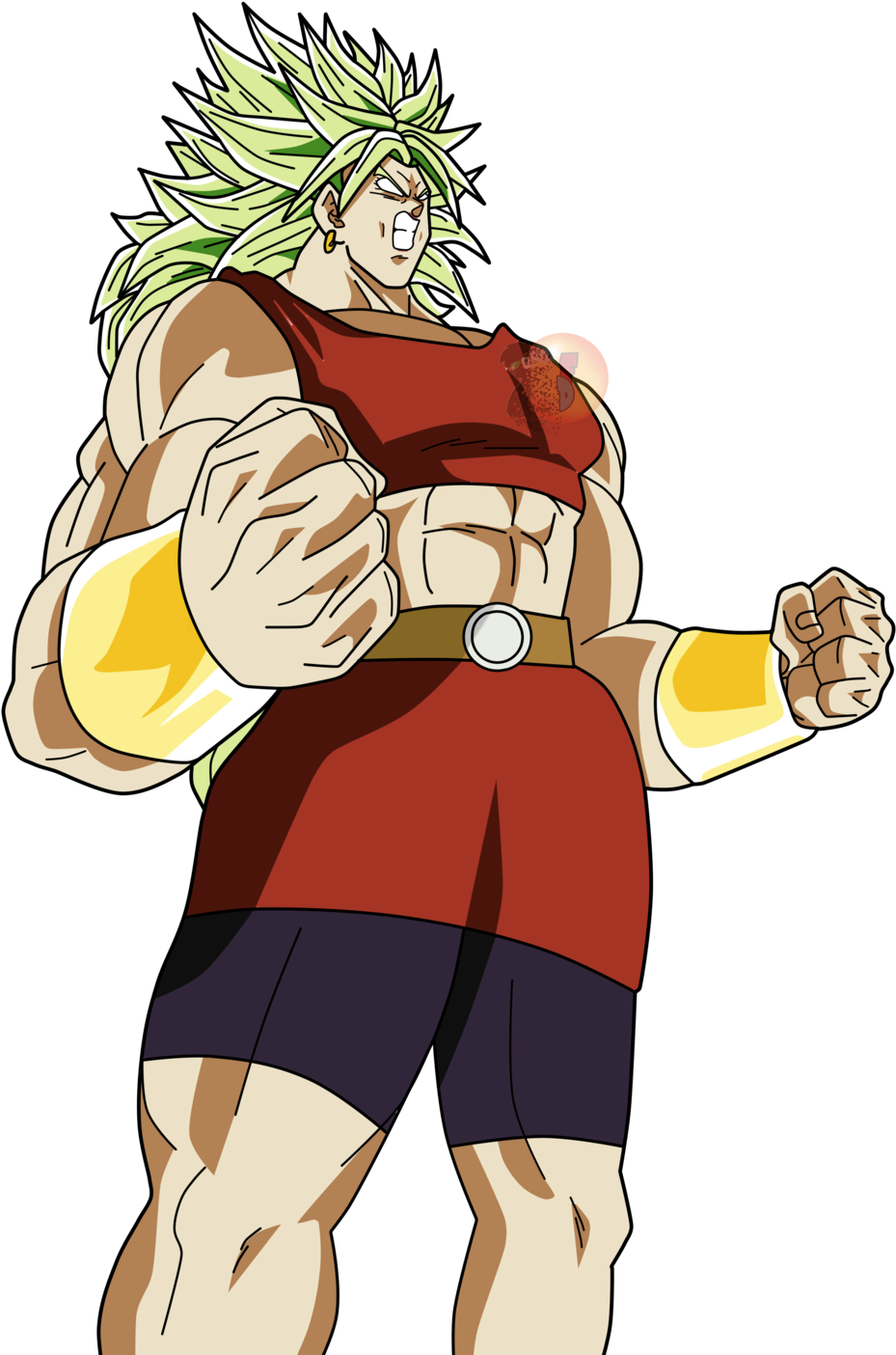 Clip Art Transparent Library Broly Transparent Female - Goku (1024x1429), Png Download