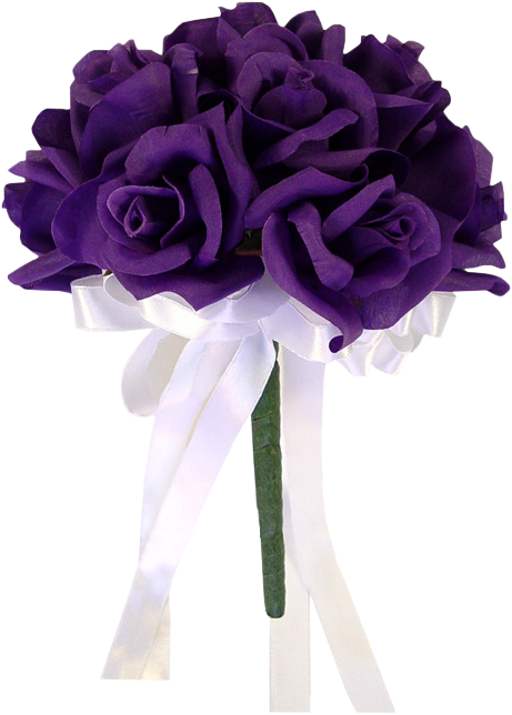 Purple Roses Bouquets - Png Bouquet Of Purple Roses (461x644), Png Download