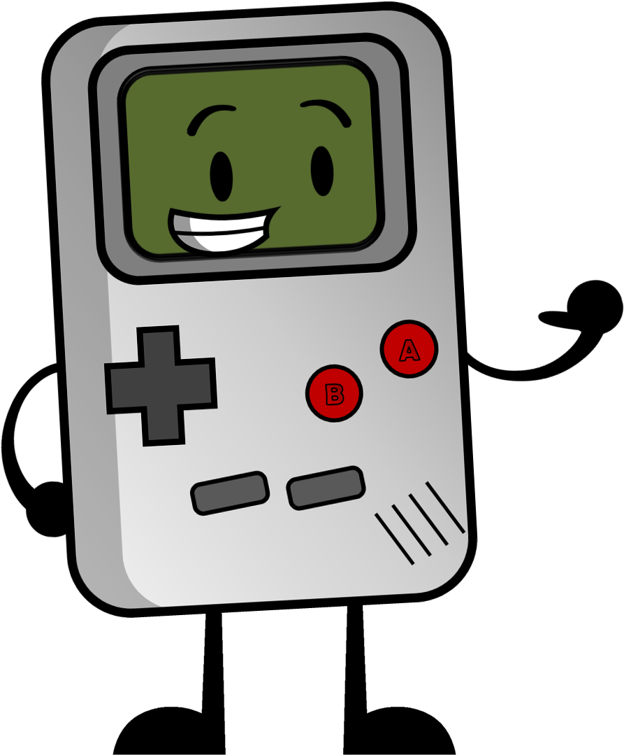 Gameboy - Cartoon (938x1089), Png Download