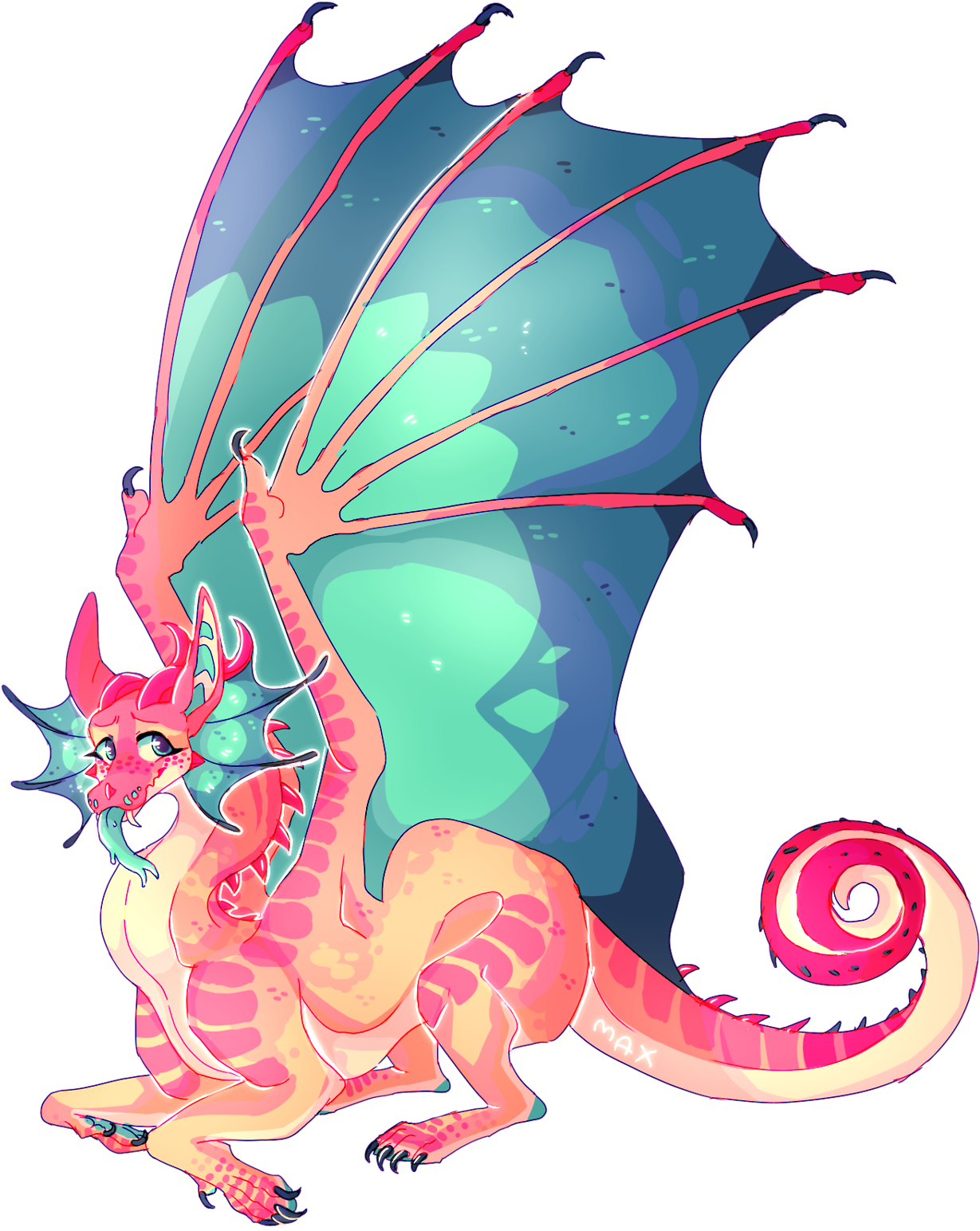 Wings Of Fire Silkwing (500x622), Png Download