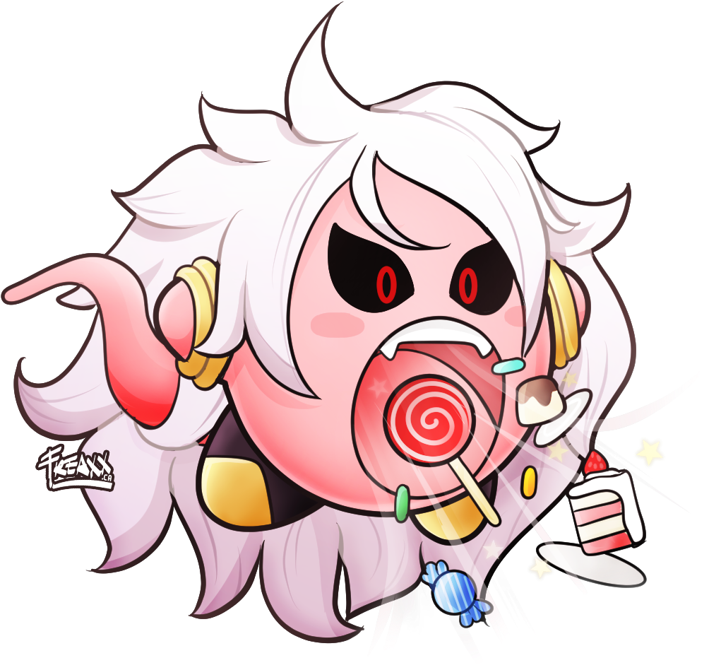 7 Mo - Android 21 And Kirby (1034x962), Png Download
