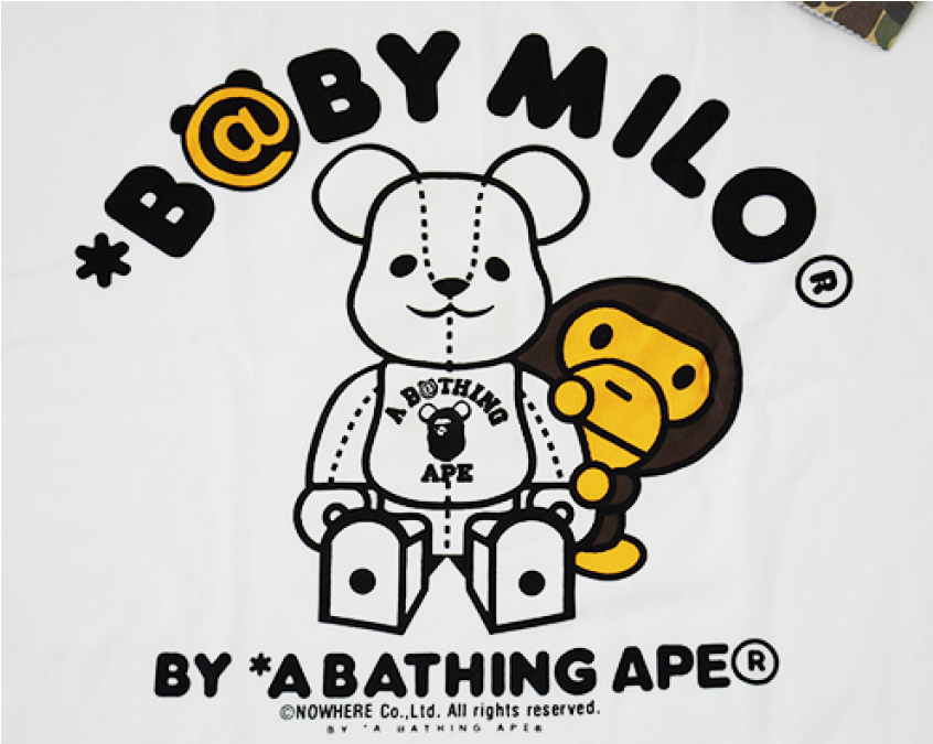 Bathing Ape X Medicom Baby Milo (845x1000), Png Download