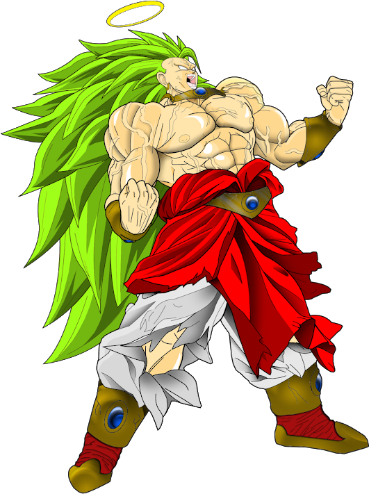 Photo - Broly Super Saiyan God 3 (530x742), Png Download