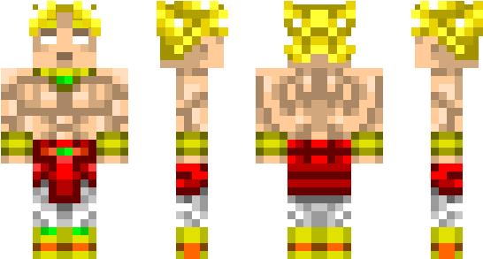 Minecraft Skin Broly - Minecraft (600x348), Png Download