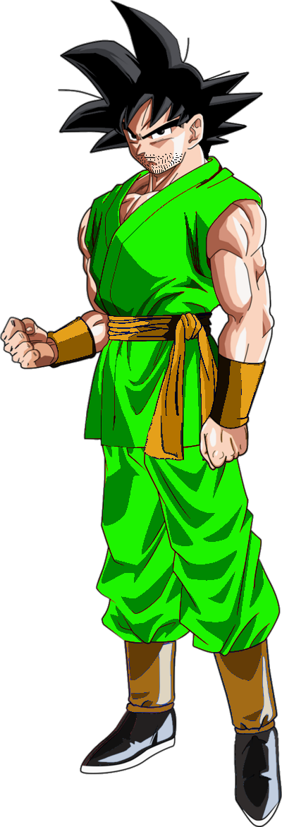 Kuro Post Shit - Goku (400x1172), Png Download