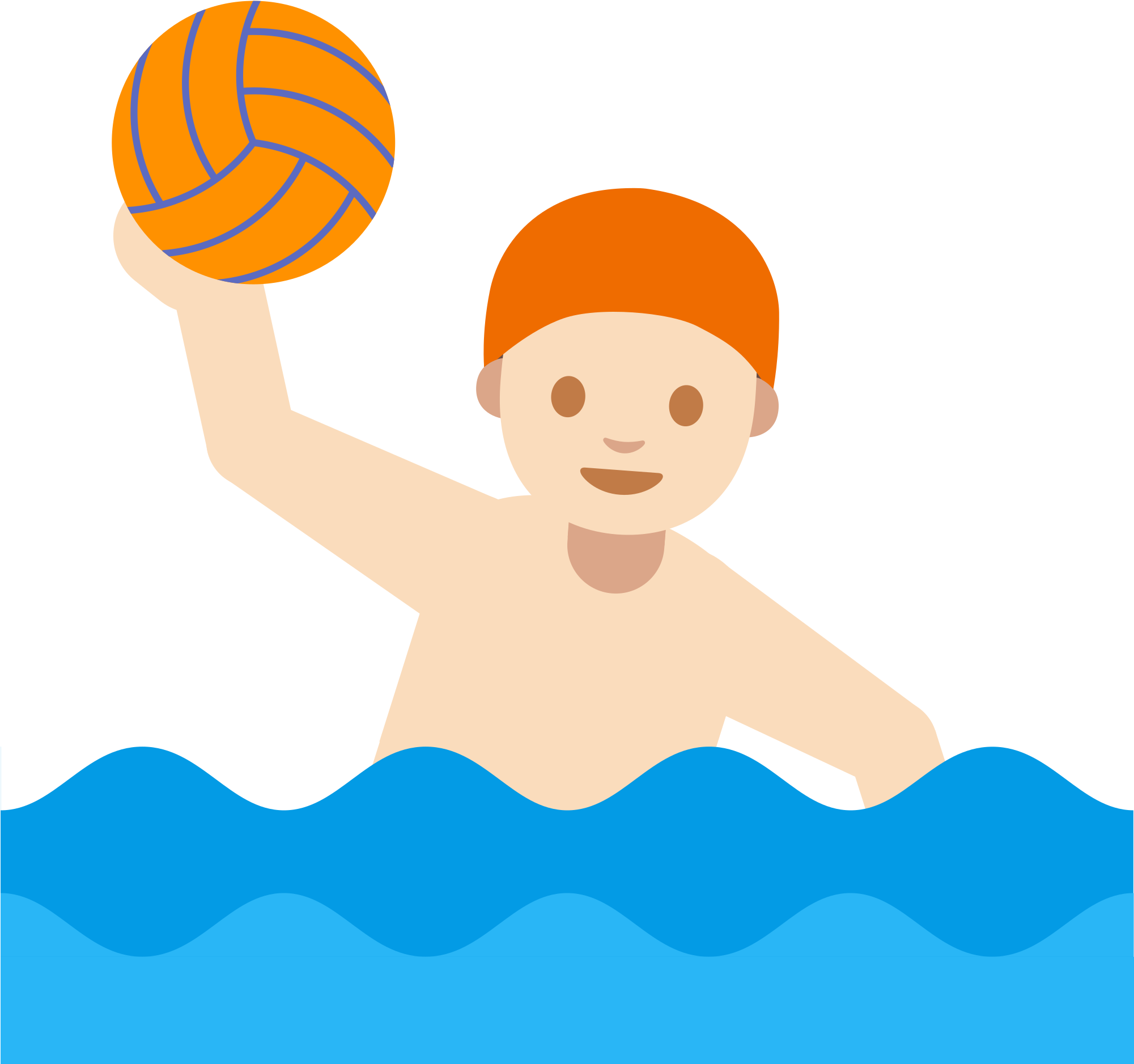 Open - Water Polo Emoji Png (2000x2000), Png Download