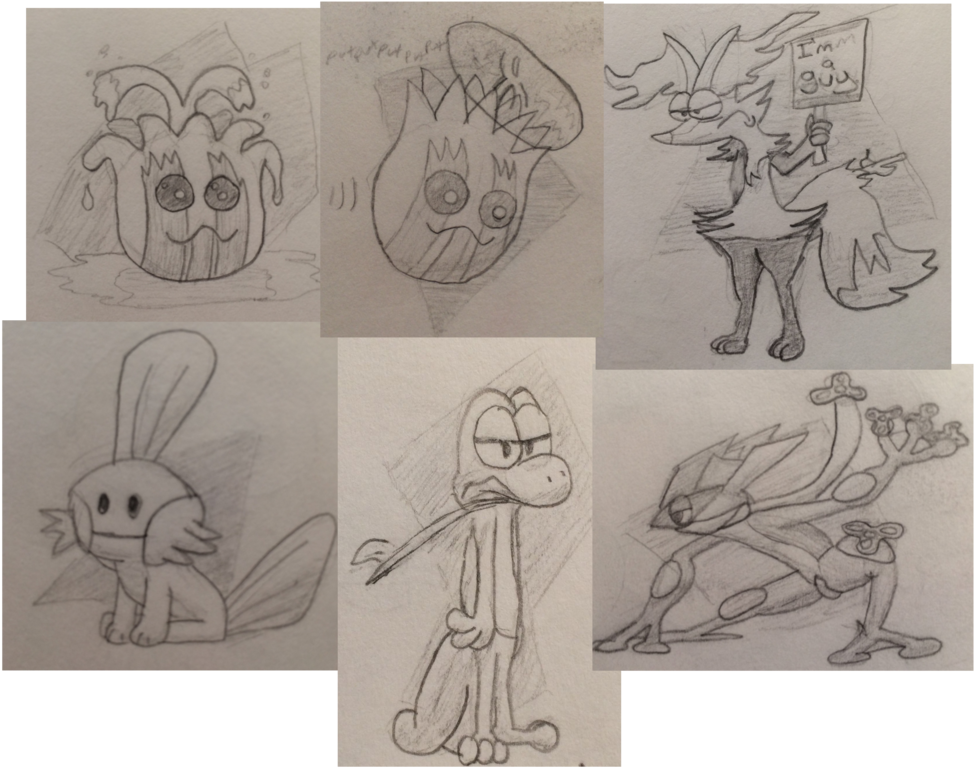 Sketchbook Shit 2- Pokemon By Jptoony On Deviantart - Library (1000x798), Png Download