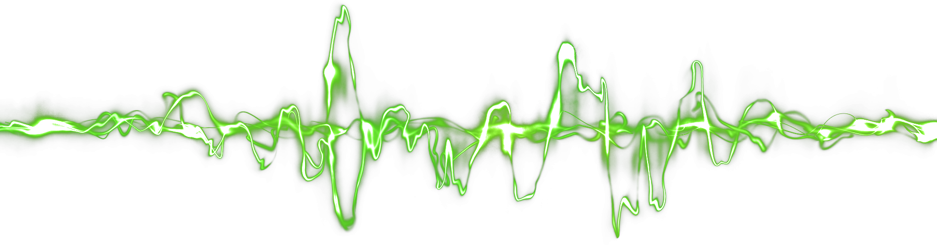 I Am A Dj Looking To Fulfill My Passion And Provide - Green Sound Wave Png (1920x503), Png Download