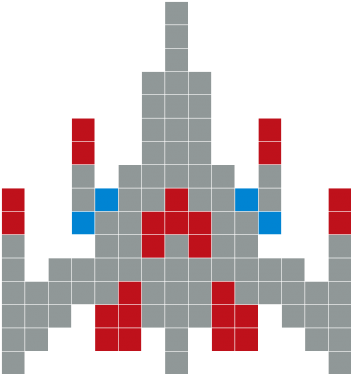 Galaga Ship Png Picture Free Stock - Galaga Ship Sprite Png (350x450), Png Download