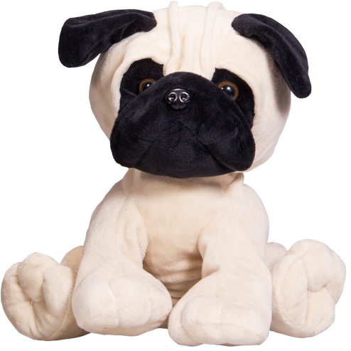 Pug & - Pug Teddy Bear (520x600), Png Download