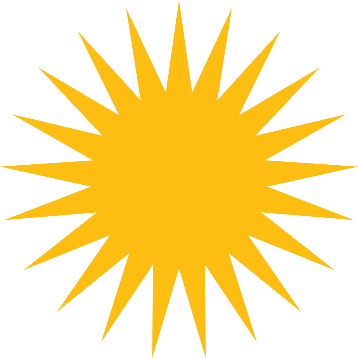 Kurdistan Sun (1024x1024), Png Download