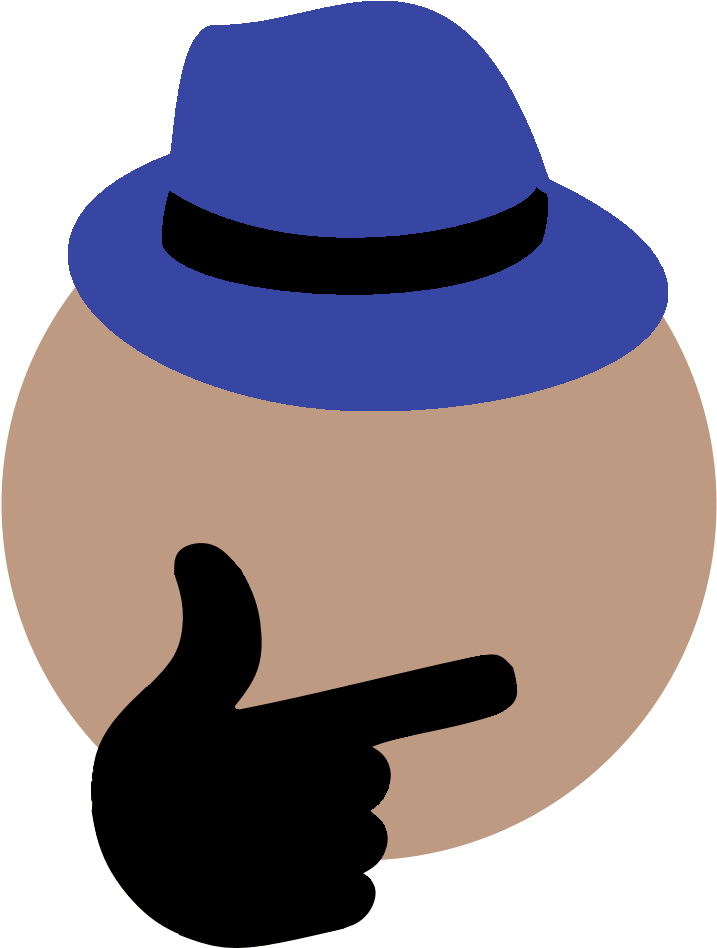 Headgear Hat Clip Art - Fedora Thinking Emoji Png (800x1000), Png Download