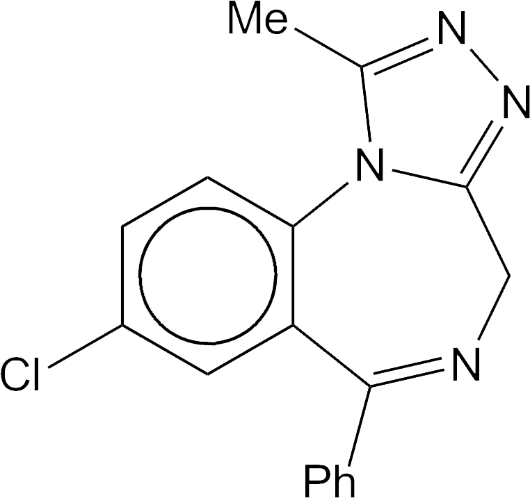 Alprazolam - Clonazolam (787x733), Png Download