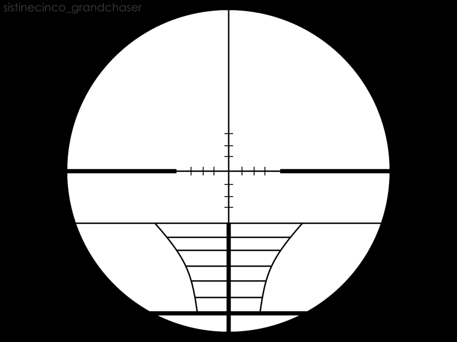 Download Sniper Crosshair Png Clip Art Black And White Stock - Nikon ...