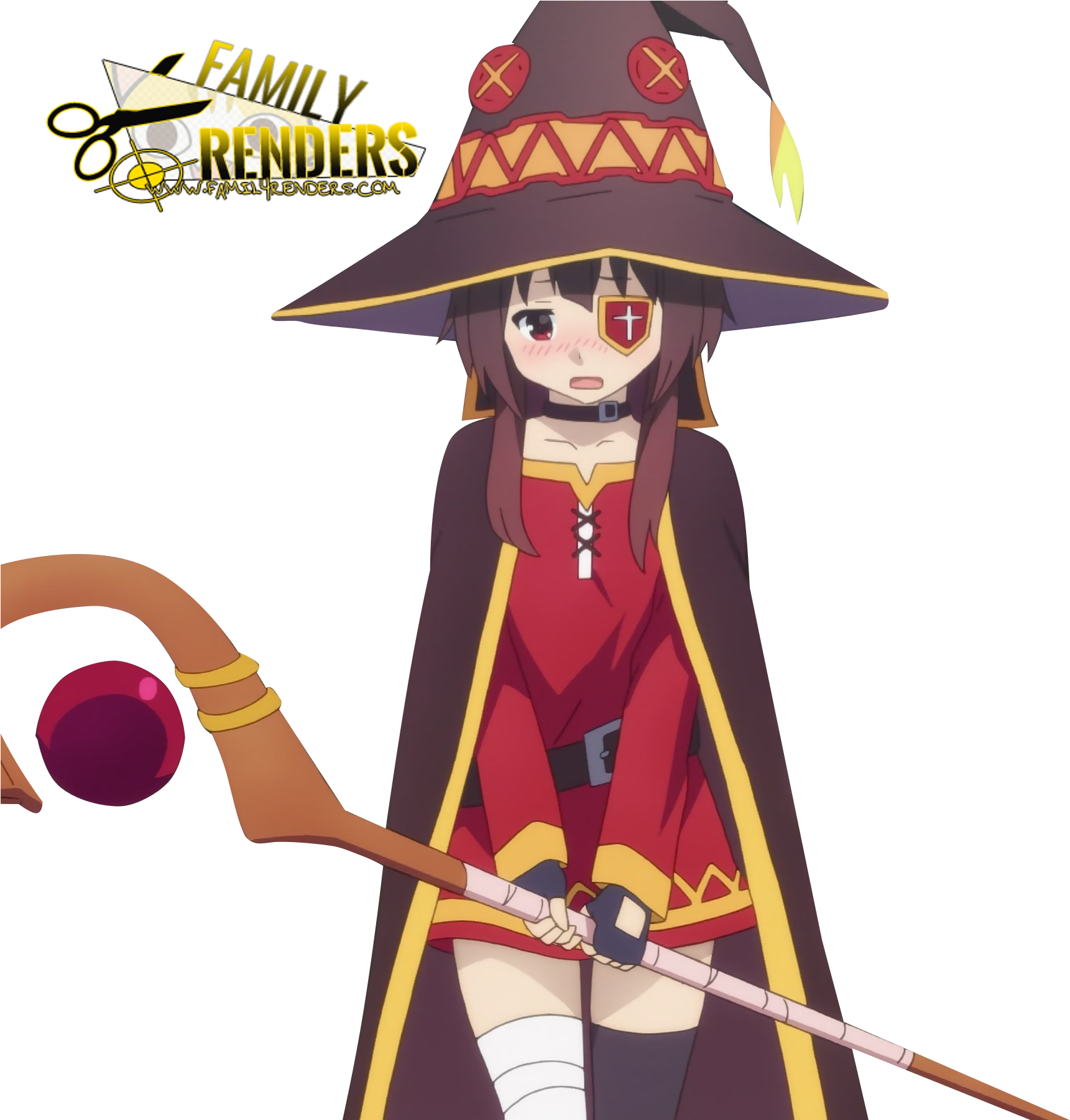 Kono Subarashii Sekai Ni Shukufuku Wo Megumin Render (1920x1800), Png Download