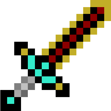Diamond Sword Nova Skin - Minecraft Custom Diamond Sword (359x359), Png Download