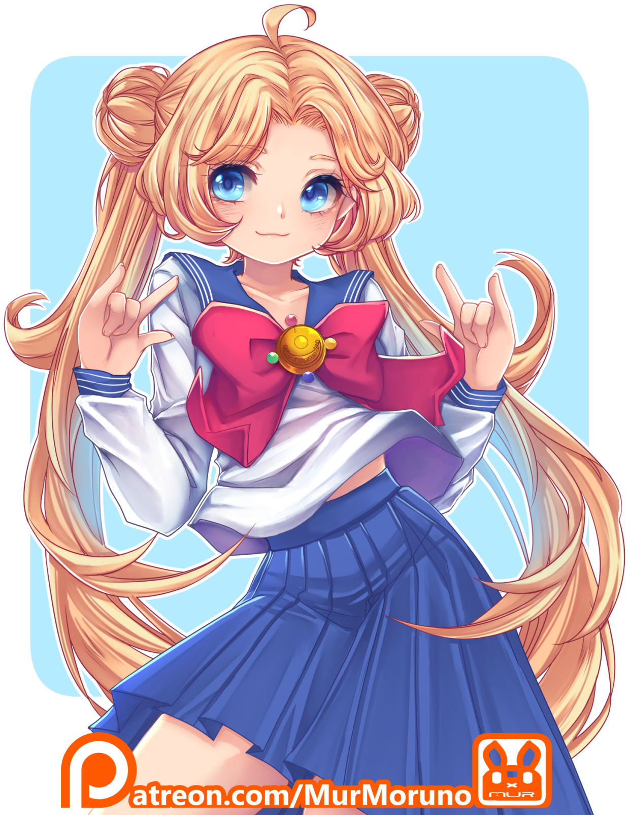 My Earliest Work Of - Sailor Moon Usagi Art (1280x1745), Png Download