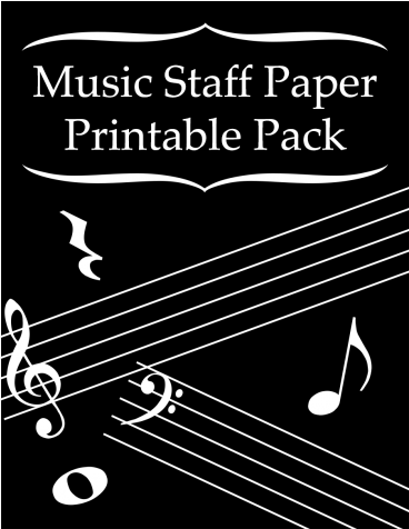 Music Staff Paper Printable Pack - Manuscript Paper (475x475), Png Download