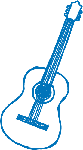 Guitar, Bass, Drum Staff - Guitar (500x500), Png Download