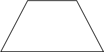 White Trapezoid Png Clip Freeuse Library - 4 Sided Shape Png (360x340), Png Download