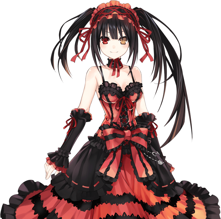 Spirit Form - Date A Live Cosplay Costume Tokisaki Kurumi (847x791), Png Download