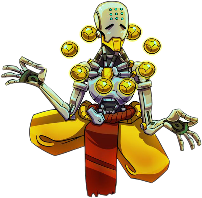 Zenyatta Fan Art Cute (653x642), Png Download