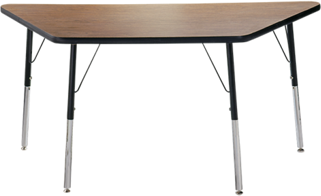 Trapezoid - Classroom Select T-mold Adjustable Height Table, Trapezoid, (768x768), Png Download