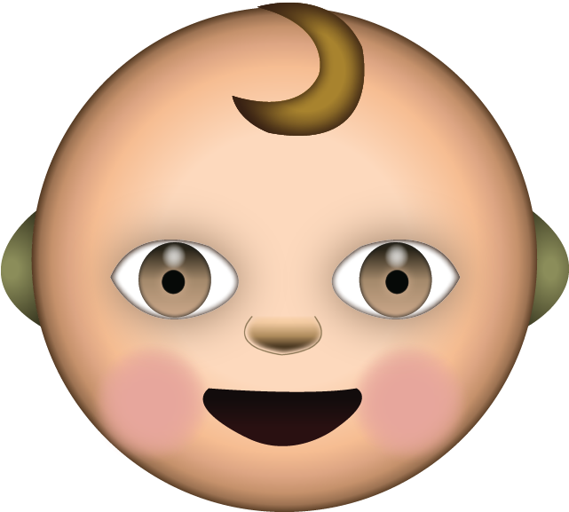 Download Ai File - Baby Emoji Transparent Background (640x640), Png Download