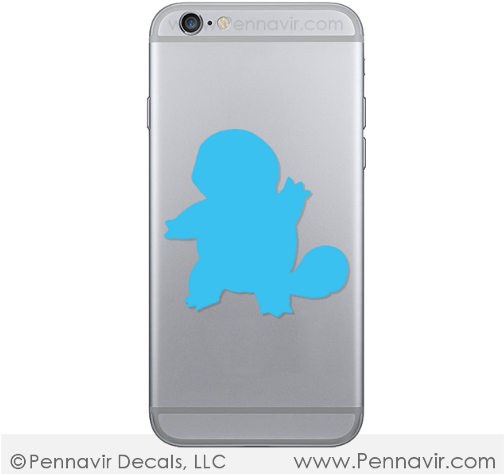 Squirtle Decal - Mobile Phone (600x475), Png Download