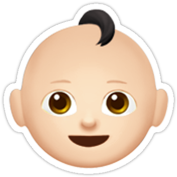 For Many, Old Age Can Be A Difficult Time - Whatsapp Baby Emoji Png (375x360), Png Download