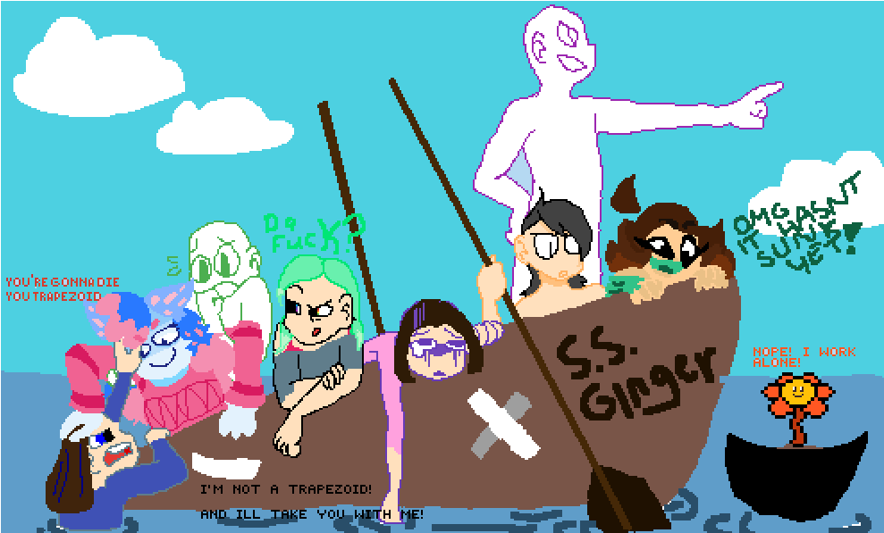 Im Not A Trapezoid - Brown Hair (1000x600), Png Download