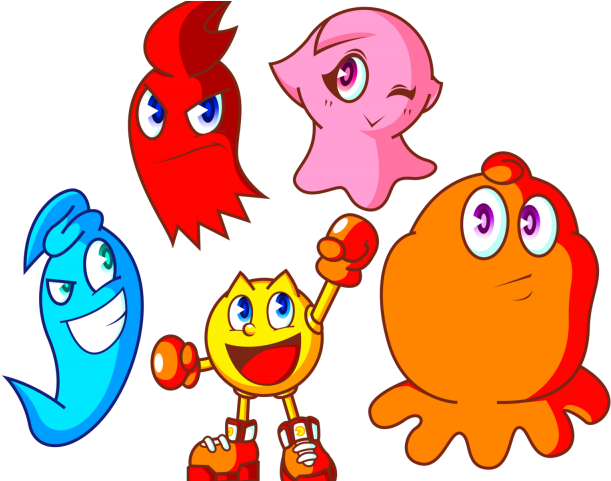 Pac Clipart Pacman Ghost - New Pac Man Ghosts (640x480), Png Download