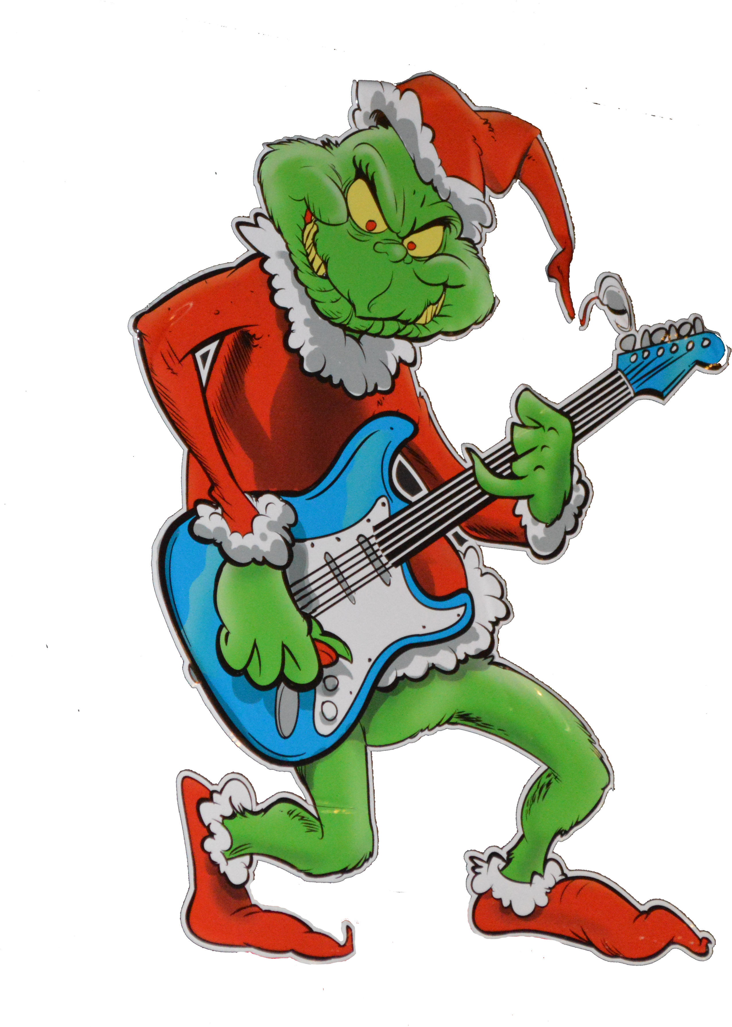 Grinch Png Transparent - Grinch Guitar (2588x3592), Png Download