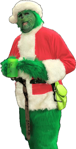Inviting The Grinch Or Grinchspeare To Your Next Event - Santa Claus (357x631), Png Download