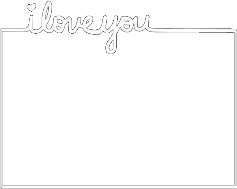 Iloveyou White Box Rectangle Square Whitesquare Border - Paper (1027x1024), Png Download