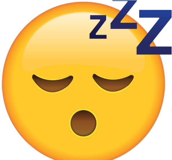 Sleeping Emoji Transparent - Whatsapp Emoji Bored (600x550), Png Download