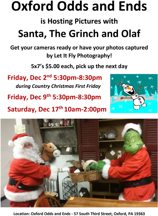 Photos With Santa, The Grinch And Olaf - Samsung Electronics (600x776), Png Download