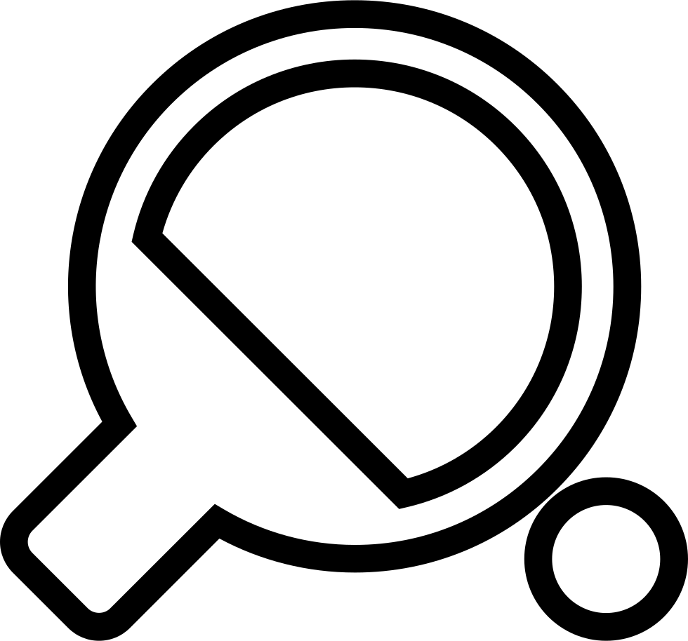 Table Tennis Racket And Ping Pong Ball Comments - Table Tennis (980x914), Png Download