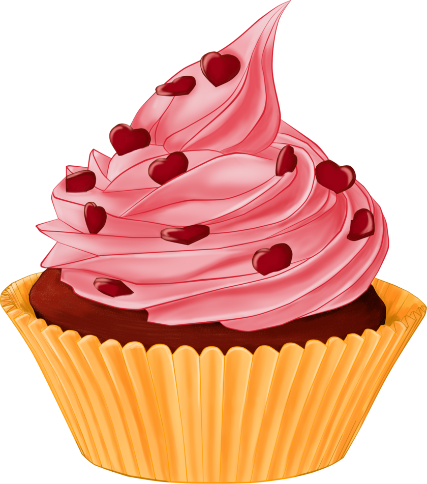 Cupcake Png, Cupcake Clipart, Cupcake Candle, Cute - Cupcakes Png (840x952), Png Download