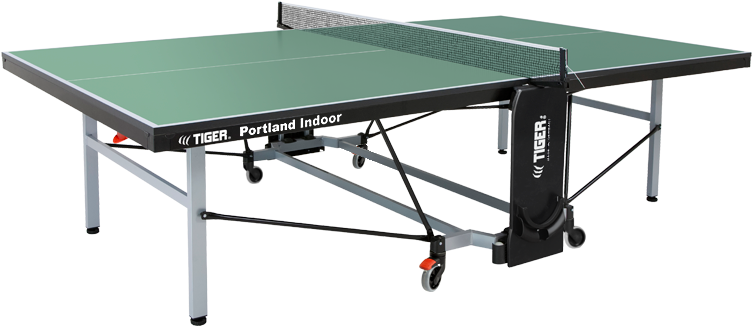 True Ball Bounce - Tiger Pingpong Portland Indoor Table - Ping Pong Table (800x500), Png Download
