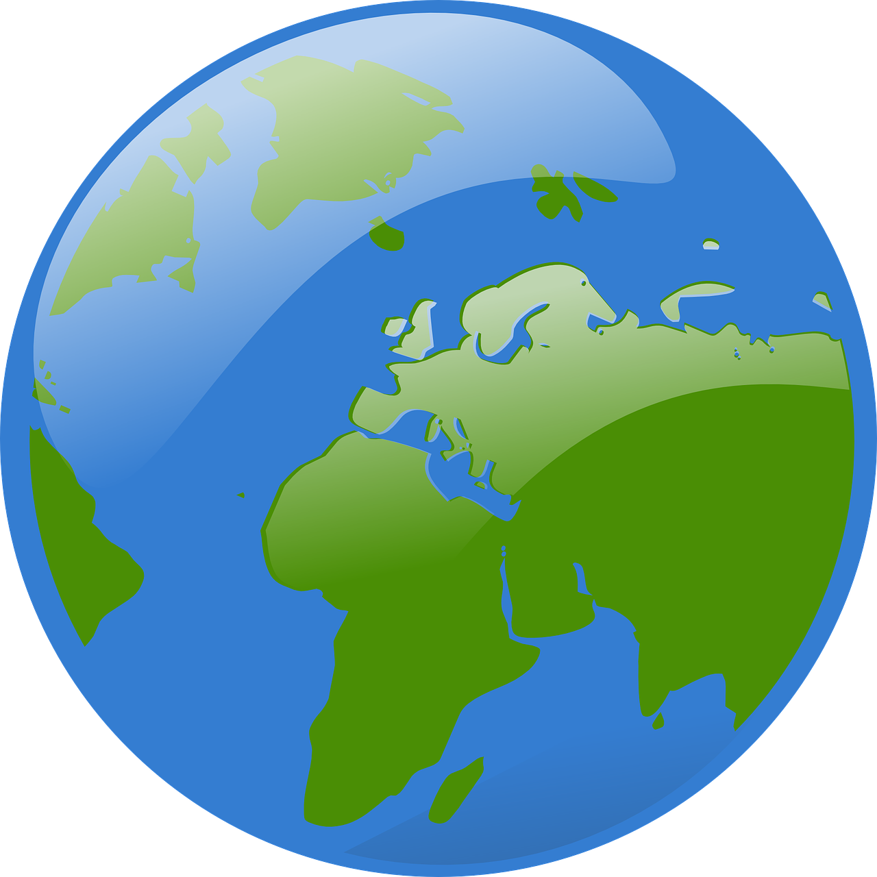 How To Draw Globe On A Ball - Earth With No Background (1280x1280), Png Download
